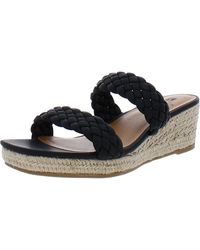 White Mountain - Salvadora Faux Leather Braided Wedge Sandals - Lyst