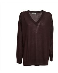 P.A.R.O.S.H. - Linfa V-Neck Over Sweater - Lyst