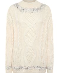 Philipp Plein - Knitted Pullover Round Neck Long-Sleeve Strass - Lyst