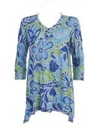 Jess & Jane - Simply Crushed Melange Tunic - Lyst