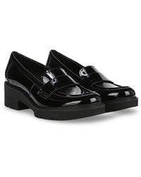 Naturalizer - Dakota Flats Patent Patent Lug Sole Loafer Hawk1517 - Lyst