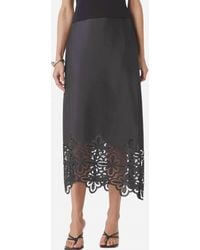 Splendid - Pia Pinwheel Eyelet Midi Skirt - Lyst
