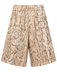 Dries Van Noten - Pomy Bis Cotton Bermuda Shorts - Lyst