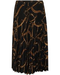 Ralph Lauren - Ankle-Length Pleated Printed Skirt - Lyst