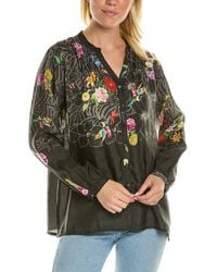 Johnny Was - Zippy Tate Button Up Silk Tunic - Lyst