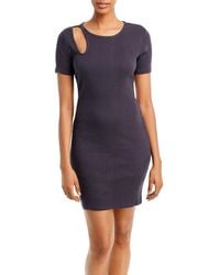 Monrow - Cut-out Ribbed T-shirt Dress - Lyst