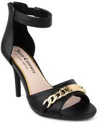 Juicy Couture - Maia Faux Leather Zipper Heels - Lyst