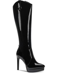 Thalia Sodi - Trixi Patent Leather Stiletto Knee-high Boots - Lyst