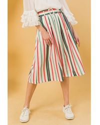 TRUEDAMES - A Woven Midi Skirt - Lyst