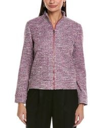 St. John - Tweed Jacket - Lyst