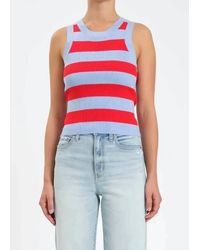 DAZE - Flirty Stripe Rib Tank - Lyst