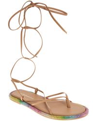 BCBGeneration - Tarin Faux Leather Strappy Slingback Sandals - Lyst