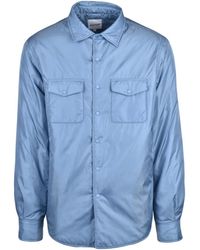 Aspesi - Light Padded Snap Button Polyamide Shirt - Lyst