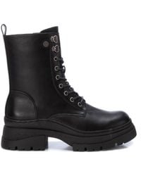 Xti - Combat Booties - Lyst