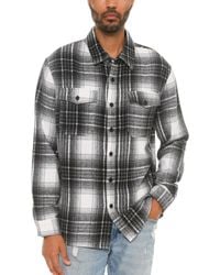 TRUEDAMES - Checkered Soft Flannel Shacket - Lyst