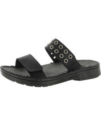 Naot - Alameda Leather Slip On Slide Sandals - Lyst