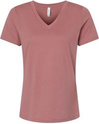 Bella Canvas - Relaxed Jersey V-Neck Tee - Lyst