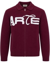 Arte' - Logo Zip-Up Cardigan - Lyst
