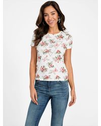 Guess - Carlee Triangle Tee - Lyst