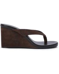Tony Bianco - Avanti Suede Wedge Thong Sandals - Lyst