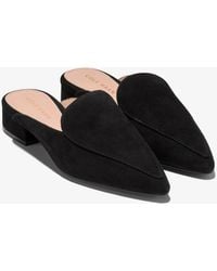 Cole Haan - Piper W08934 Flats Suede Pointed Toe Mules Lion447 - Lyst