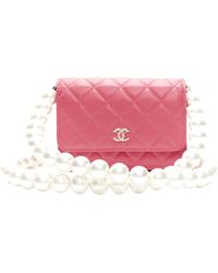 Chanel - 2021 Xl Pearl Quilted Leather Flap Wallet On Chain Crossbody Bag - Lyst
