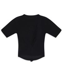 Unravel Project - Silk Jersey Pintuck T-Shirt - Lyst