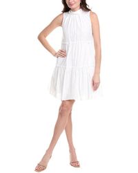 Vince Camuto - Tiered Linen-Blend A-Line Dress - Lyst