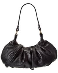 Italian Leather - Top Handle Shoulder Bag - Lyst