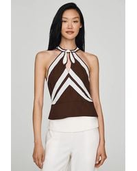 Maeve - Halter Front-Tie Top - Lyst