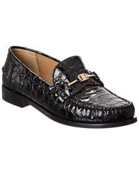 Ferragamo - Harry Croc-Embossed Leather Loafer - Lyst