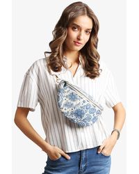 Fashnzfab - Boho Abstract Pattern Embroidered Crossbody Belt Bag Sling Bag Fanny Pack - Lyst