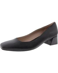 Naturalizer - Jayla Pump Block Heel Faux Leather Block Heels - Lyst