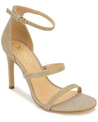 Xoxo - Bridgette Glitter Ankle Strap Heels - Lyst