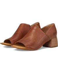 Born - Sher Sandals Leather Square Toe Block Heel Hawk318 - Lyst