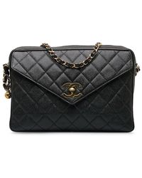 Chanel - Cc Leather Shoulder Bag (pre-owned) - Lyst