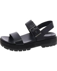 Vionic - Torrance Buckle Leather Slingback Sandals - Lyst