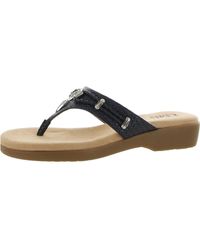 White Mountain - Bailee Embellished Slip On Thong Sandals - Lyst