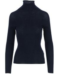 Aspesi - Ribbed Wool Sweater - Lyst