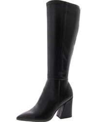 Madden Girl - Cruz Faux Leather Block Heel Knee-High Boots - Lyst
