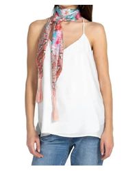 Johnny Was - Pink Rose Scarf - Lyst