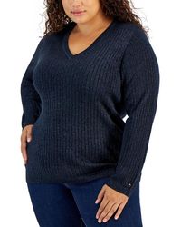 Tommy Hilfiger - S Ribbed Metallic-threaded Sweater - Lyst