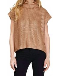 She + Sky - Metallic Sweater Top - Lyst