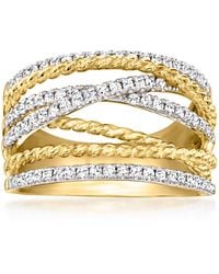 Ross-Simons - Lab-Grown Diamond Highway Ring - Lyst