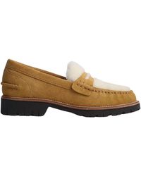 Rag & Bone - Corey Suede Shearling Loafers - Lyst