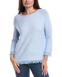 Forte - Textured Fringe Pullover - Lyst