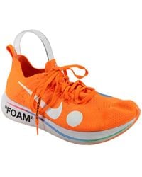 Nike - X Off Lace Up Knit Foam Running Sneakers - Lyst