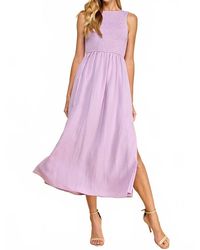 TCEC - Palmer Smocked Bodice Midi Dress - Lyst