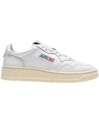 Autry - Medalist Leather Low-Top Sneakers, Brand Size 35 Us - Lyst