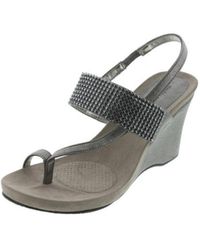 Style & Co. - Ally Faux Leather Wedges Slingback Sandals - Lyst